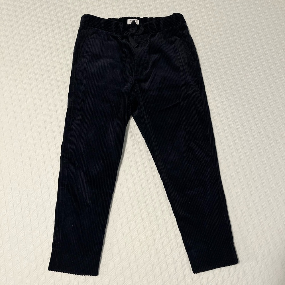 Custom Men’s NN07 Keith Pull On Corduroy Slim Pants - Dark Navy - Size Medium